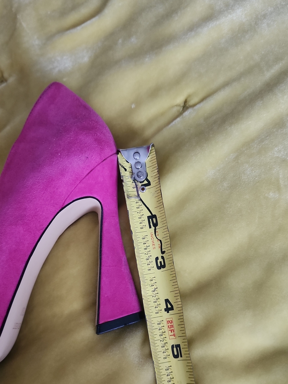 Nine West Pink Suede Heels Size 6.5 - Picture 7 of 8